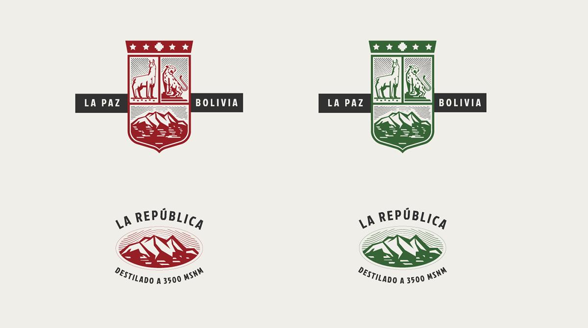 Baijiu，Appearance design，GIN LA REPÚBLICA，Wine bottle packaging，