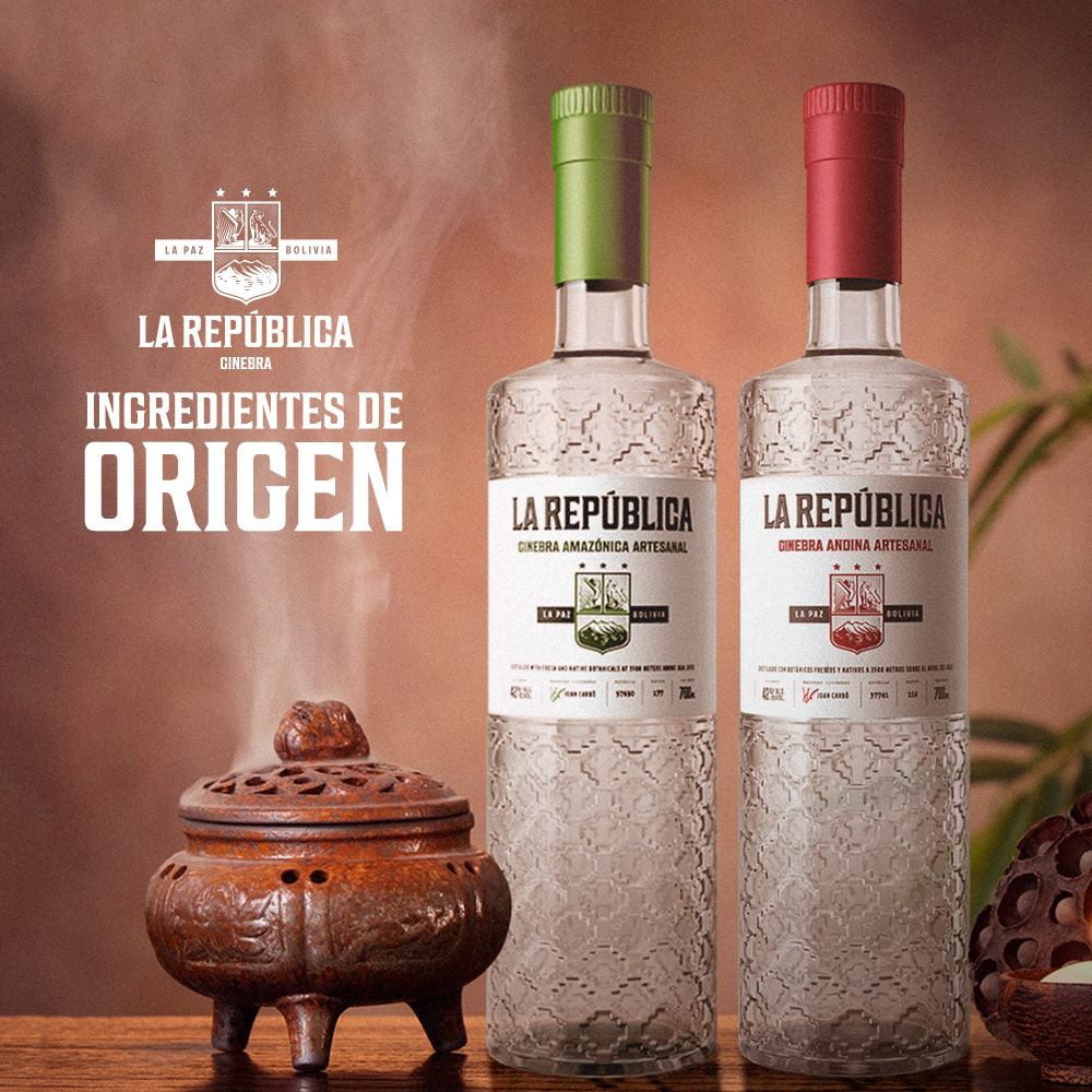 Baijiu，Appearance design，GIN LA REPÚBLICA，Wine bottle packaging，