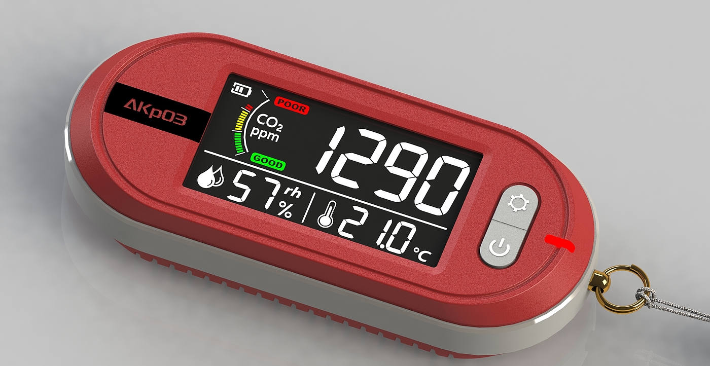 instrument，meter，Environmental detection，co2，Temperature and humidity，Set change，outdoors，Climbing a mountain and exploring a cave，