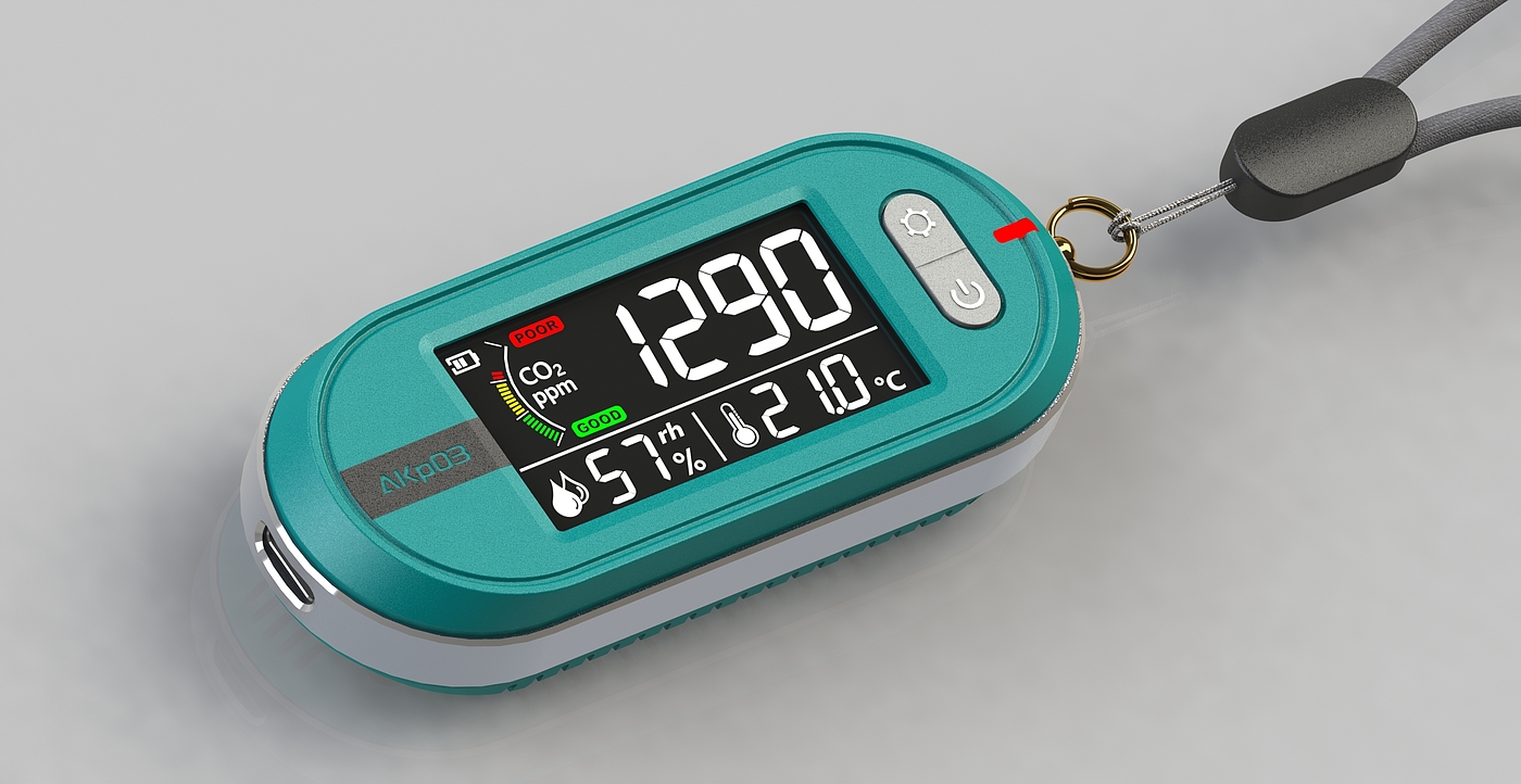 instrument，meter，Environmental detection，co2，Temperature and humidity，Set change，outdoors，Climbing a mountain and exploring a cave，
