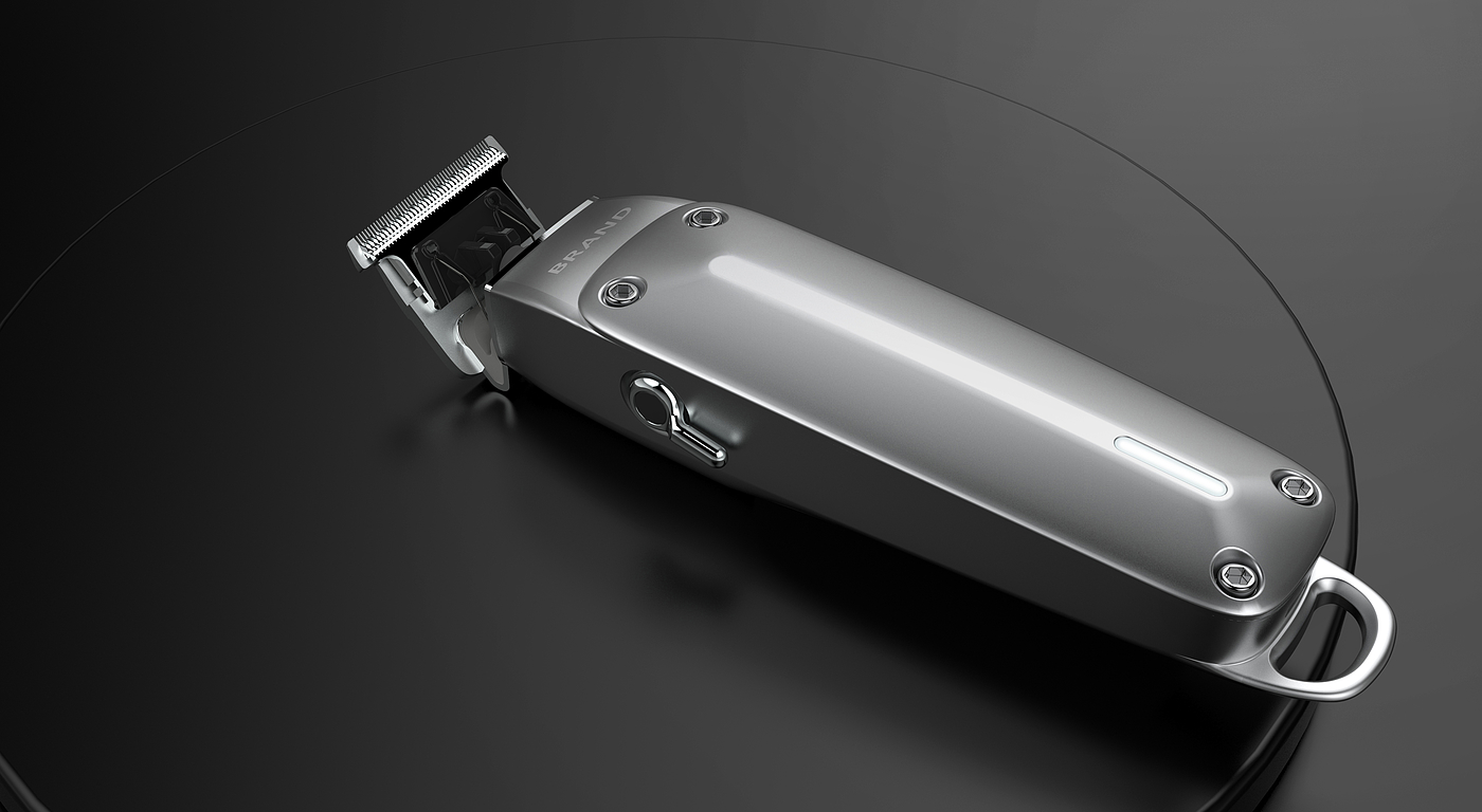 All-metal hair clipper-humpback whale industrial design，