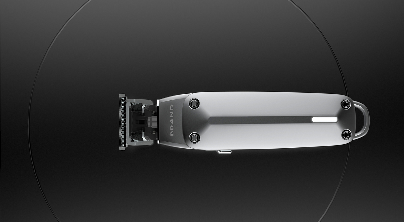 All-metal hair clipper-humpback whale industrial design，