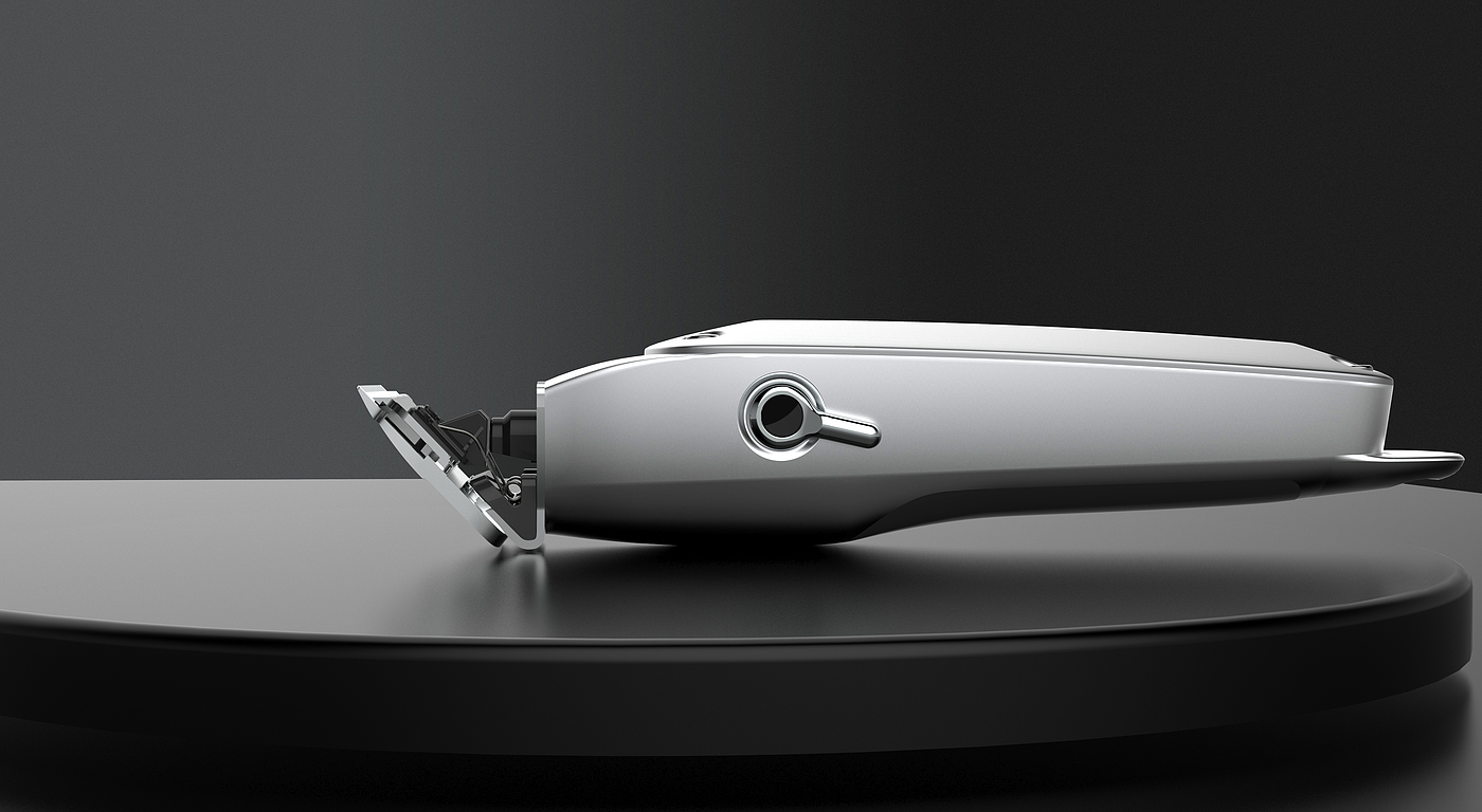All-metal hair clipper-humpback whale industrial design，