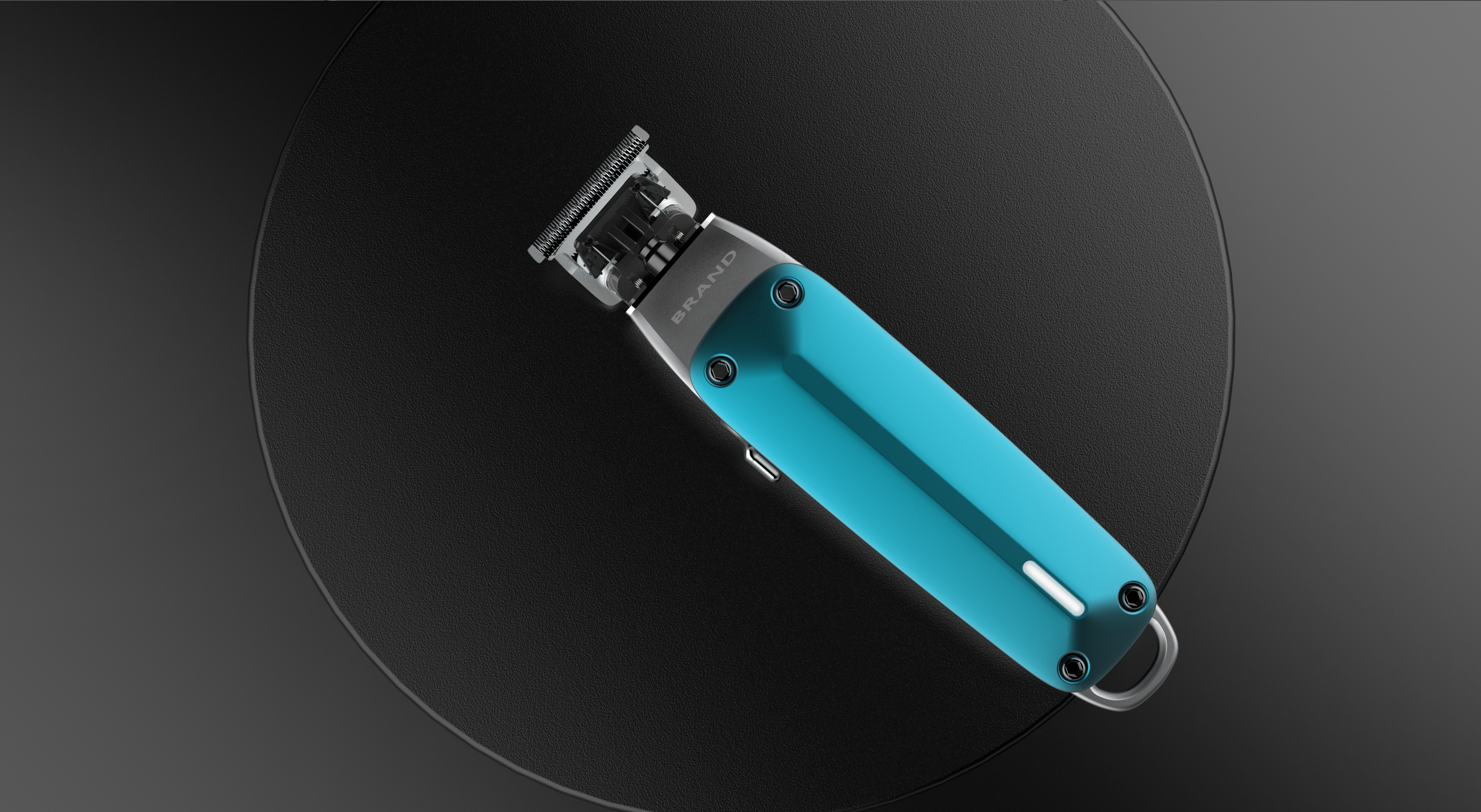 All-metal hair clipper-humpback whale industrial design，