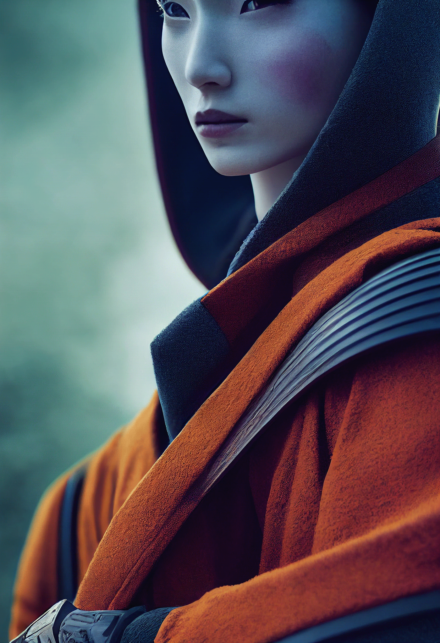 Samurai Mechas，artificial intelligence，Appearance design，future，conceptual design，ai，