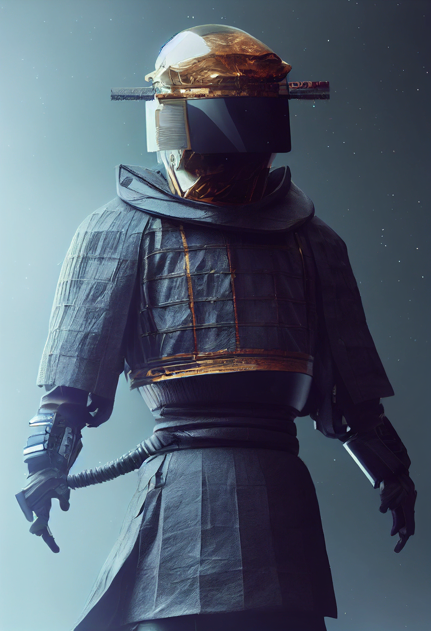 Samurai Mechas，artificial intelligence，Appearance design，future，conceptual design，ai，