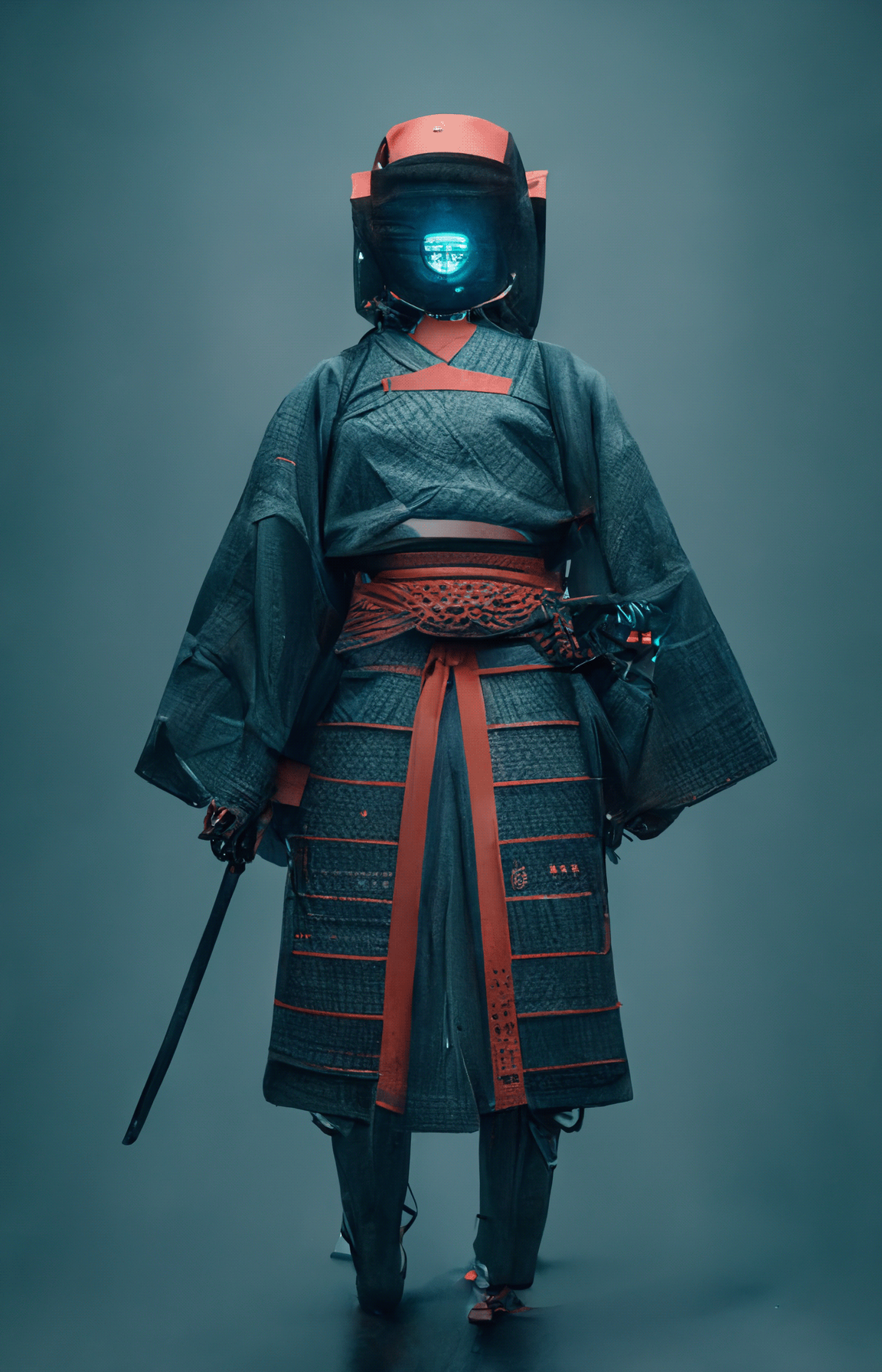 Samurai Mechas，artificial intelligence，Appearance design，future，conceptual design，ai，