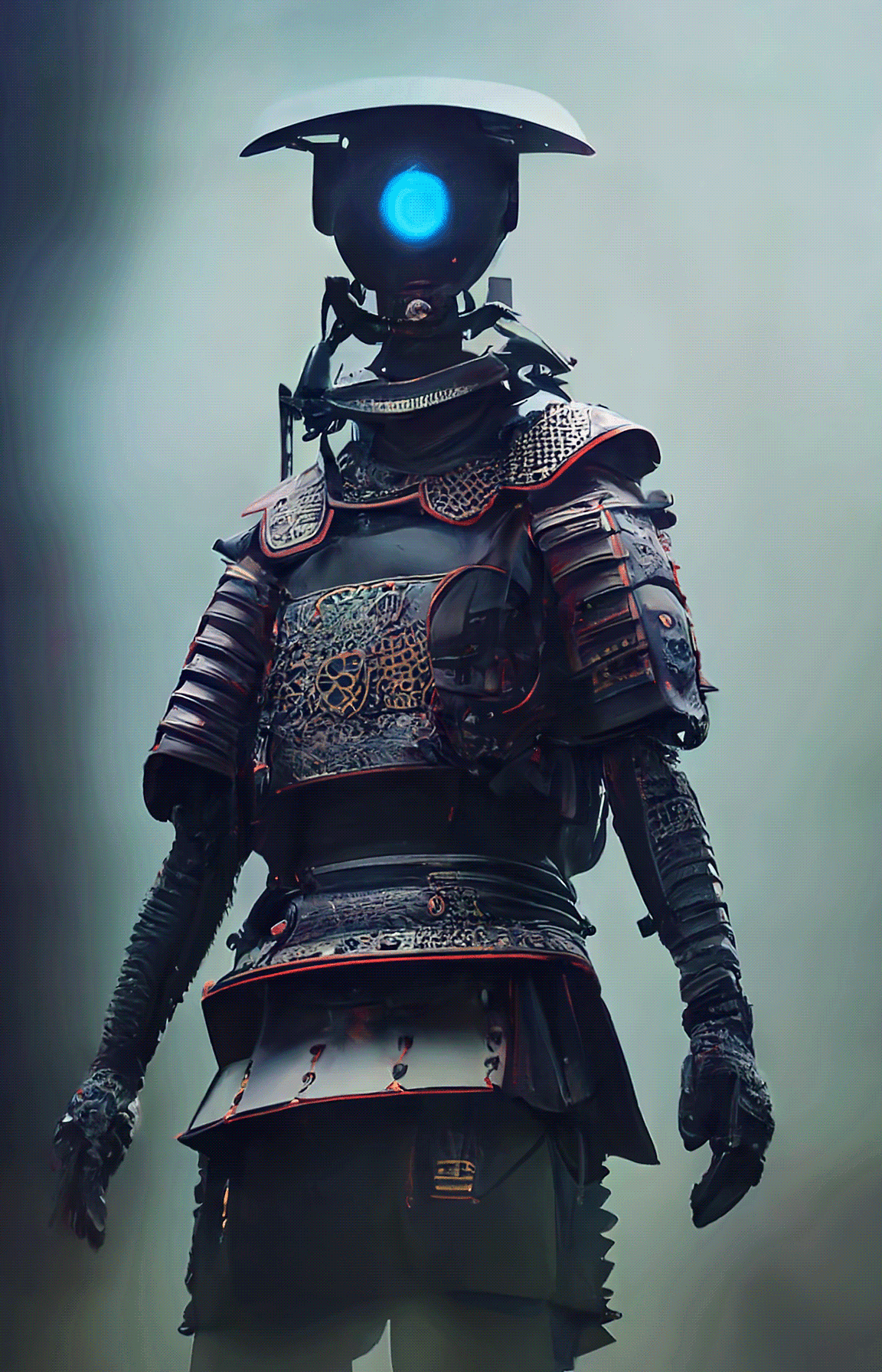 Samurai Mechas，人工智能，外观设计，未来，概念设计，ai，