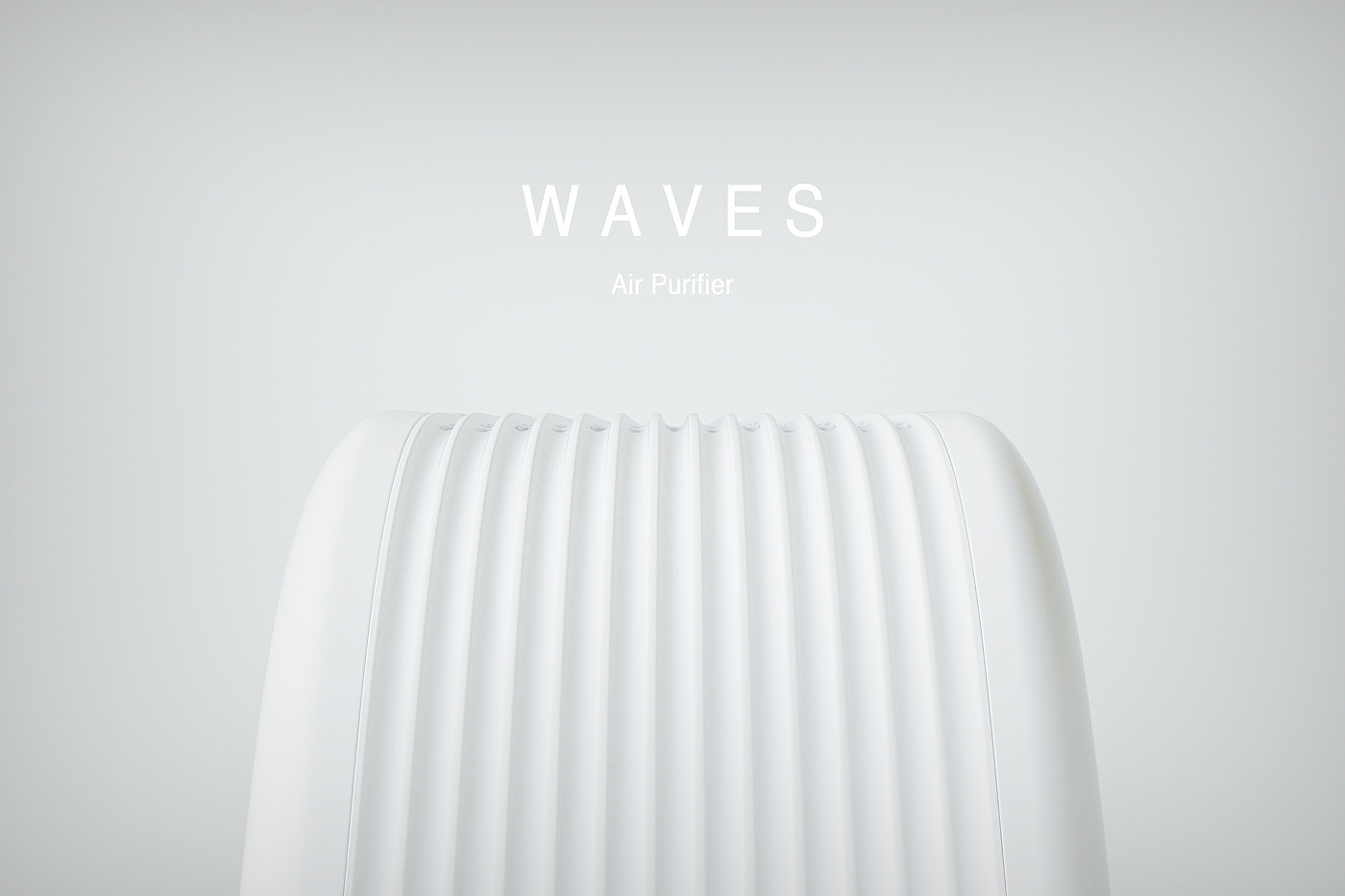 Waves，air cleaner，exquisite，Appearance design，intelligence，