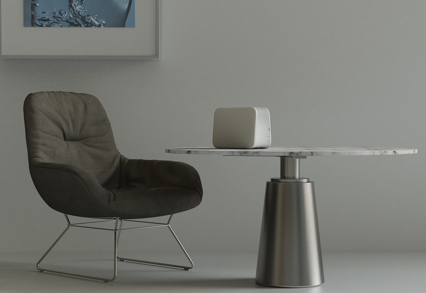 Waves，air cleaner，exquisite，Appearance design，intelligence，