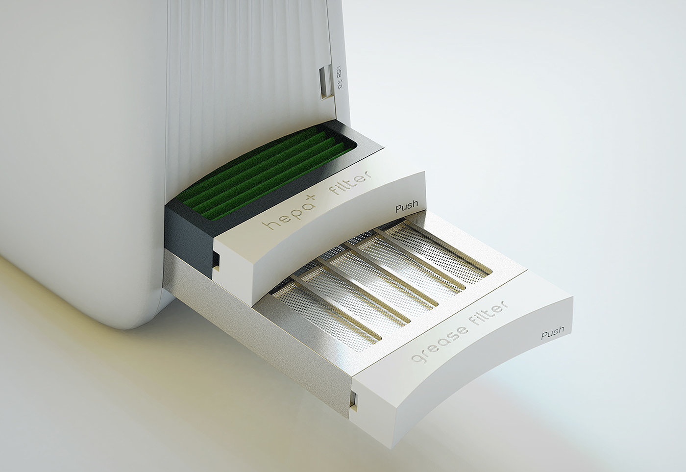 Waves，air cleaner，exquisite，Appearance design，intelligence，