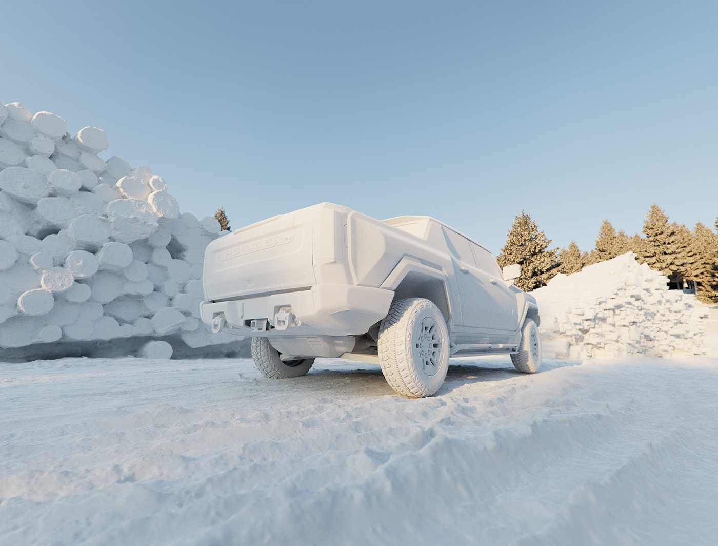 product design，Hummer，automobile，Electric，