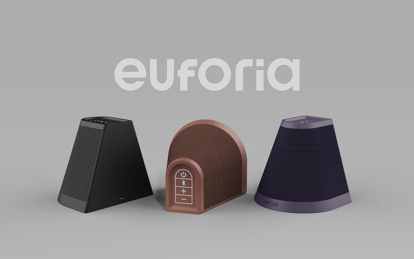 Euforia，蓝牙音响，外观设计，智能，便携，