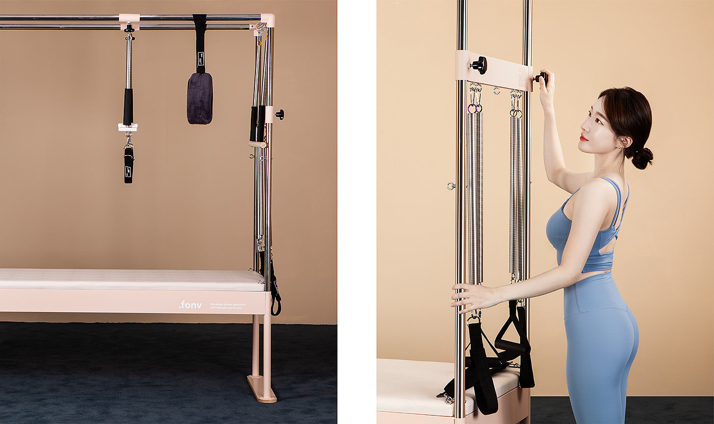 Pilates Equipment，产品设计，外观设计，现代，合金，锻炼，