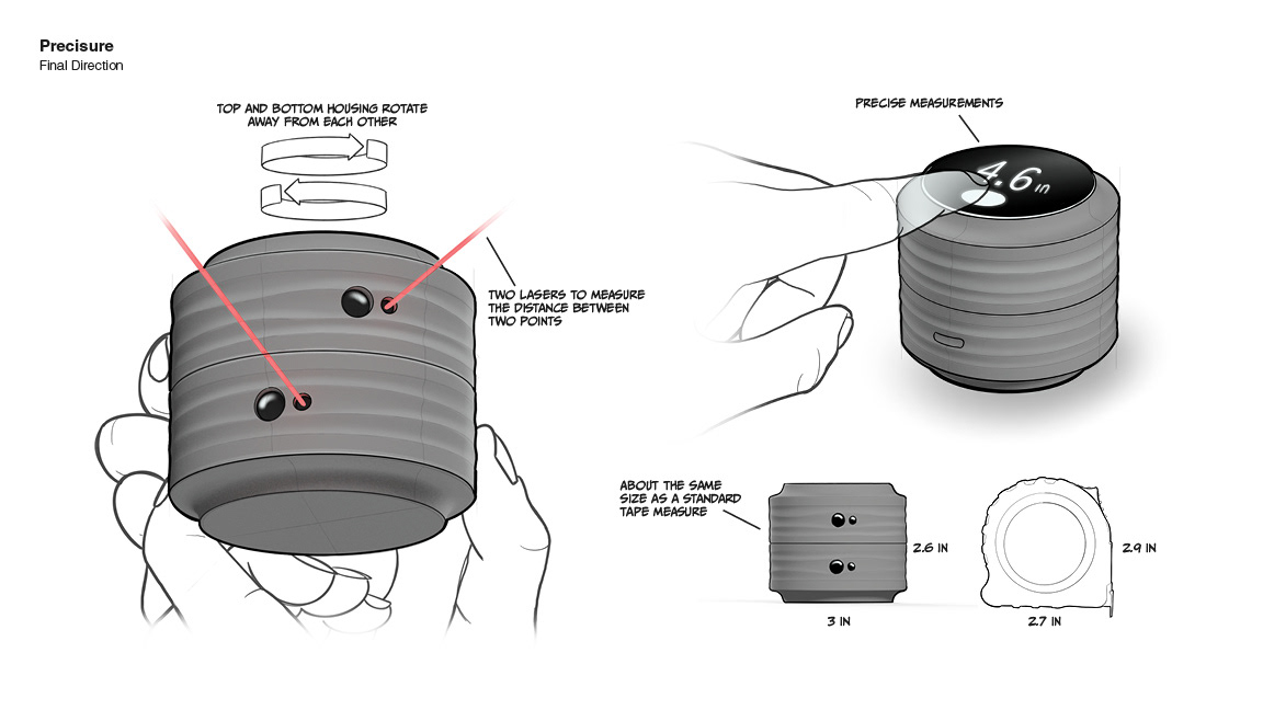 product design，Appearance design，Measuring ruler，laser，precise，industrial design，
