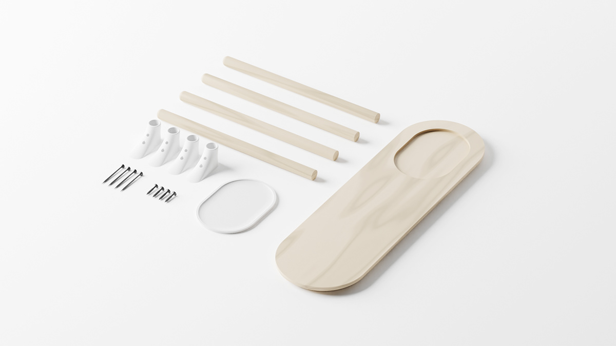 modern，product design，stool，exquisite，