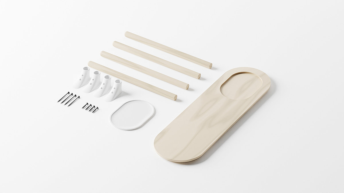 modern，product design，stool，exquisite，