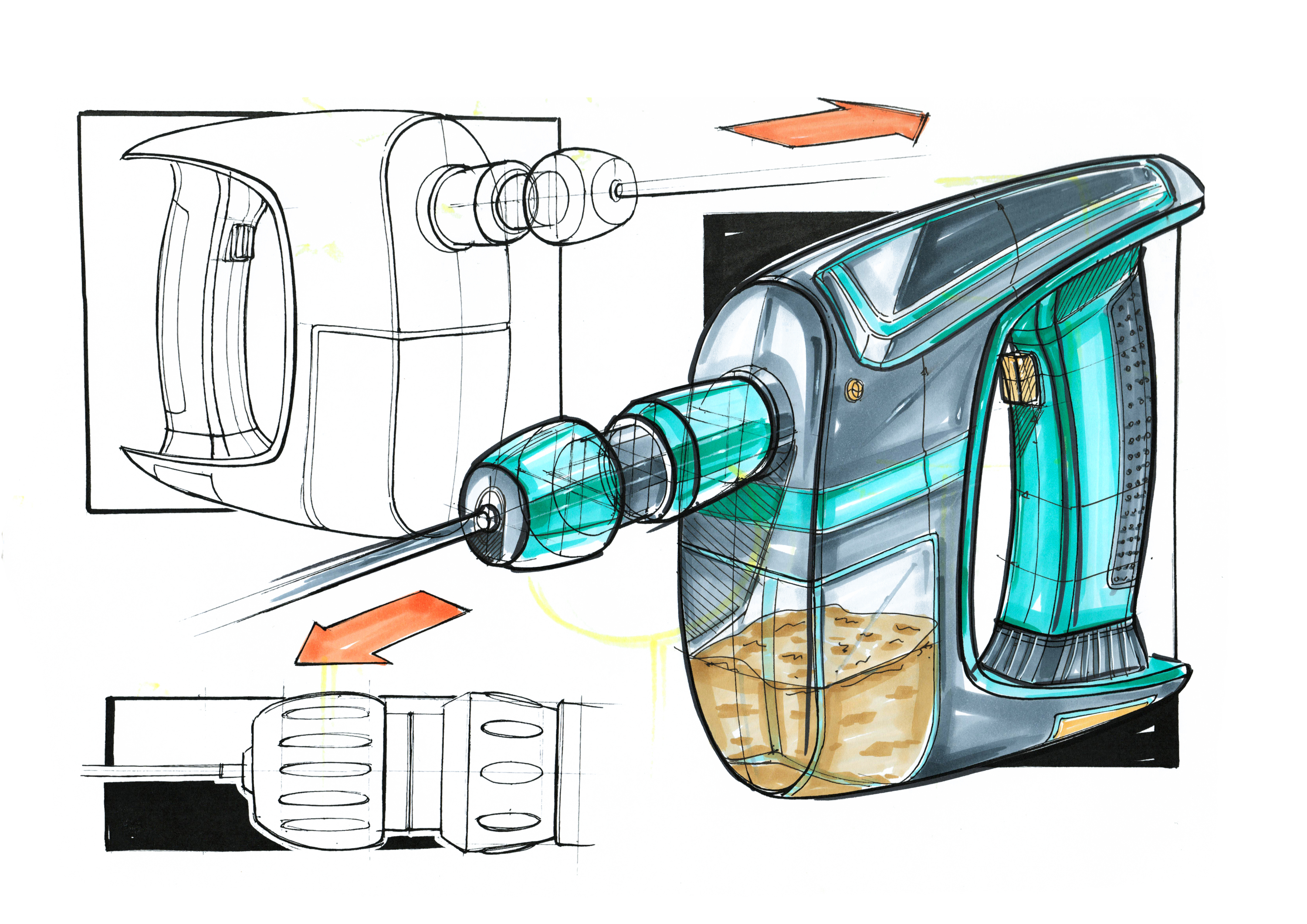 Hand drawn expression，industrial design，product design，