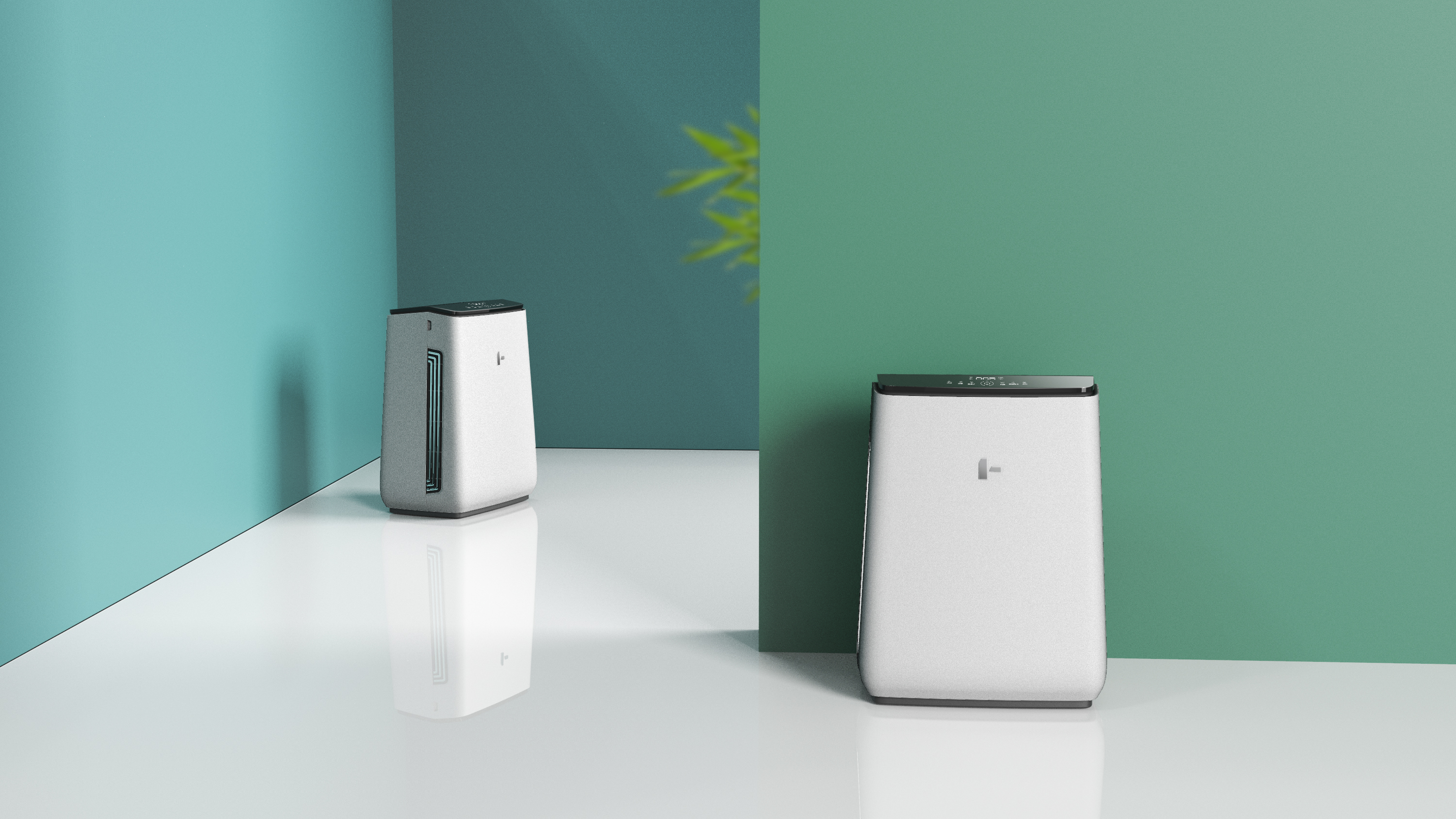 air cleaner，Fresh air，Appearance design，Huizhou elements，