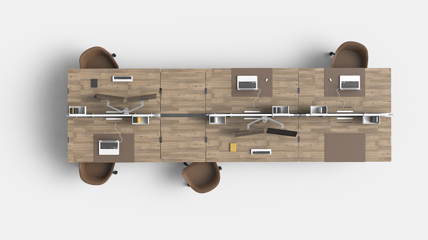 Reprint，to work in an office，combination，Table，