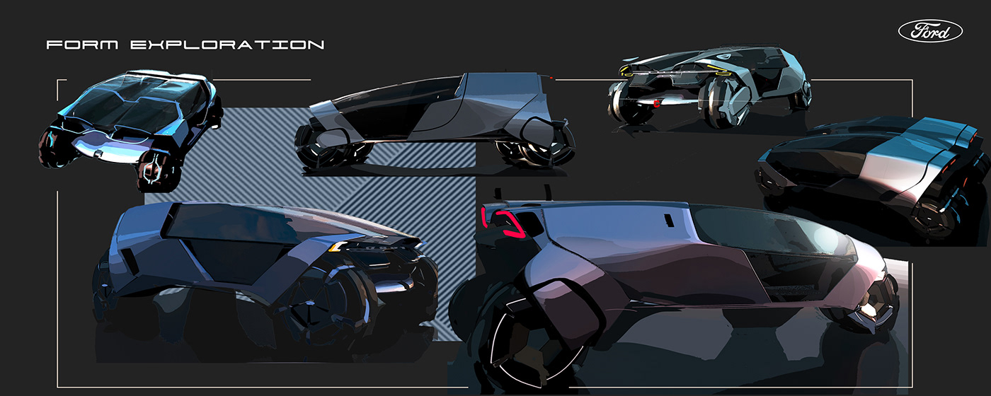 Concept Car，Ford，Sense of future，Automobile design，