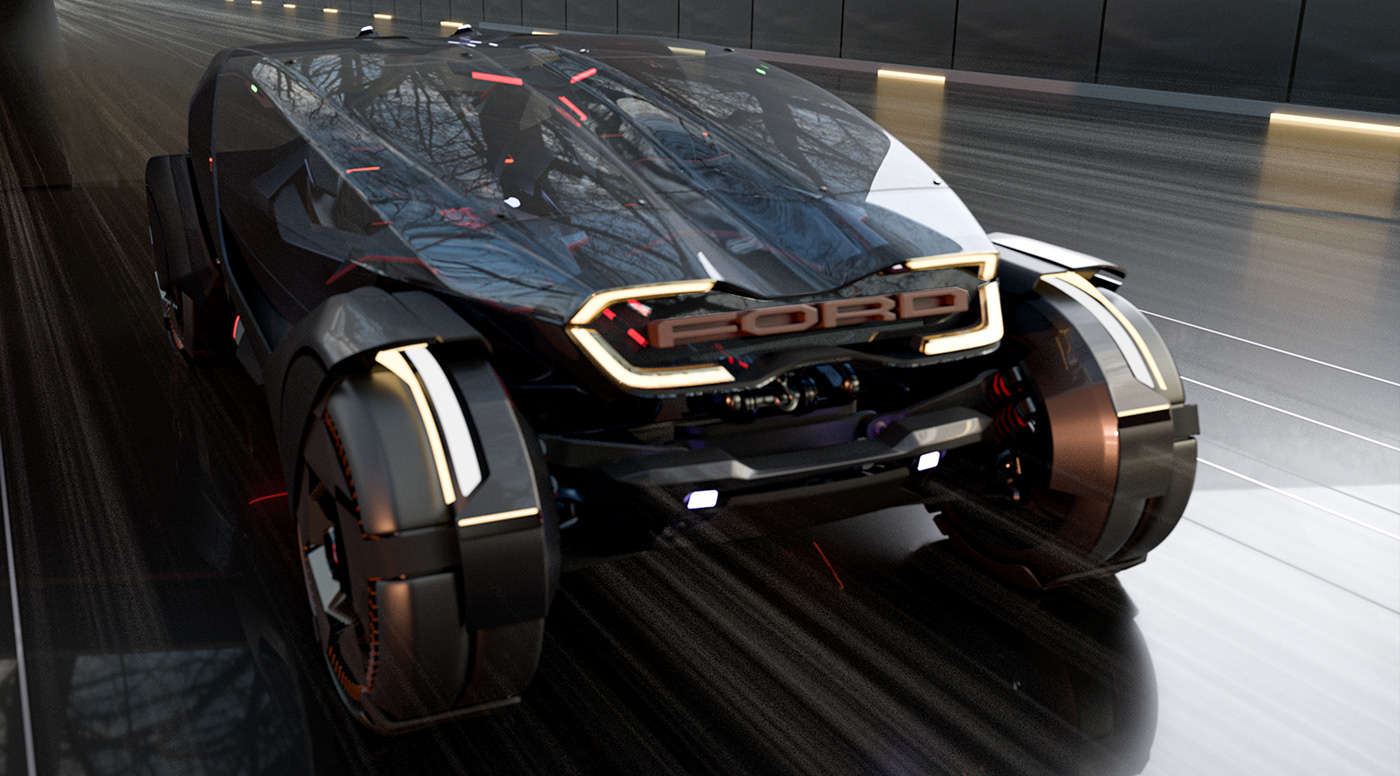 Concept Car，Ford，Sense of future，Automobile design，