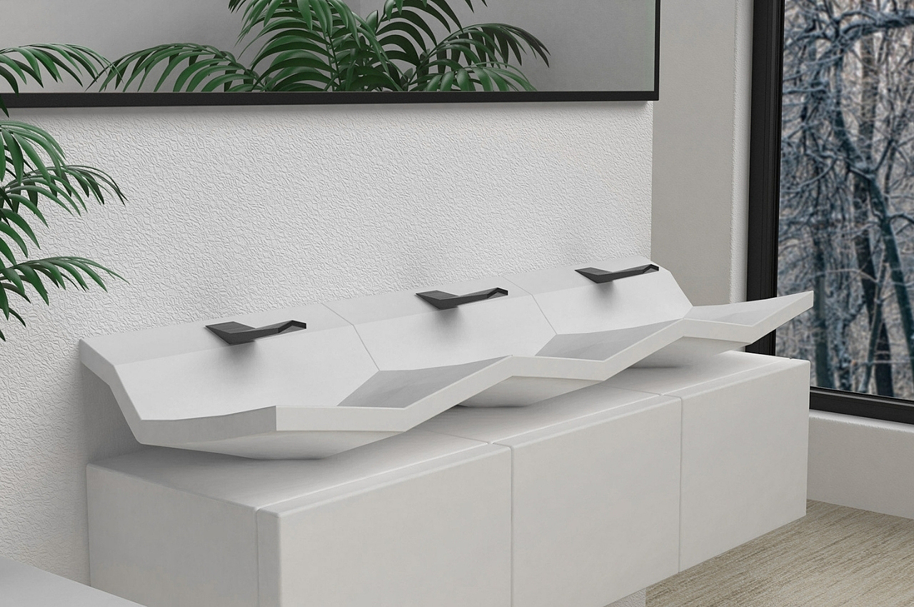 Washbasin，triangle，Shower Room，product design，Design，