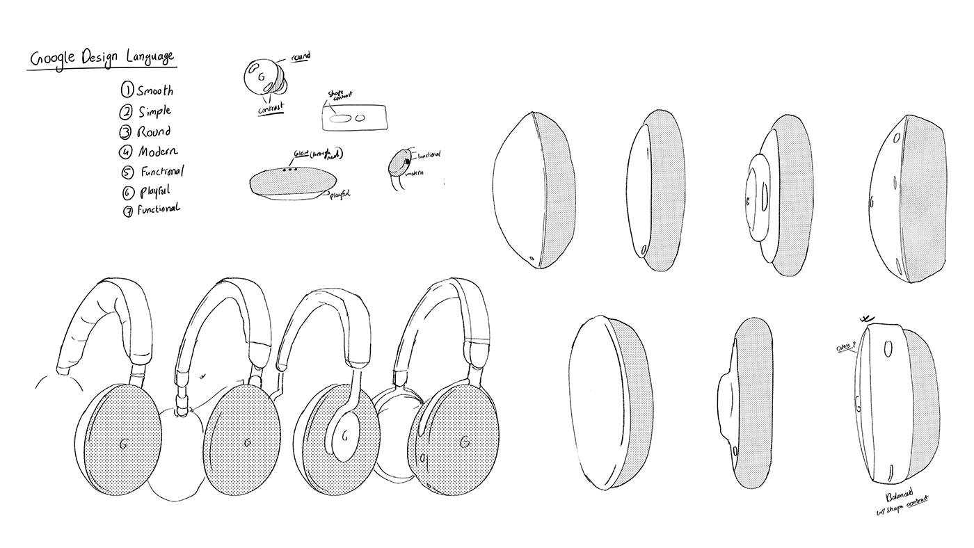Google，headset，cgi，concept，product design，