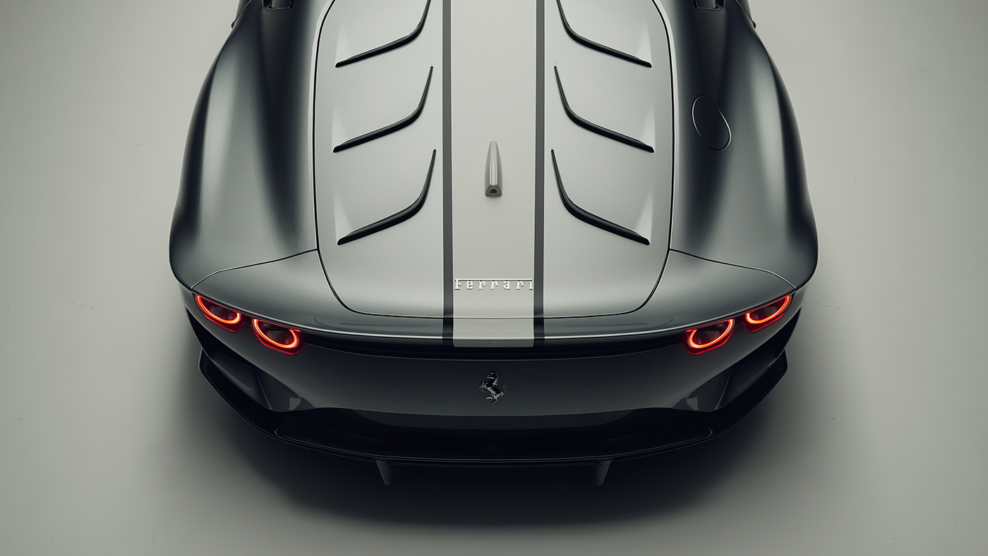 Ferrari，automobile，cgi，industrial design，visualization，