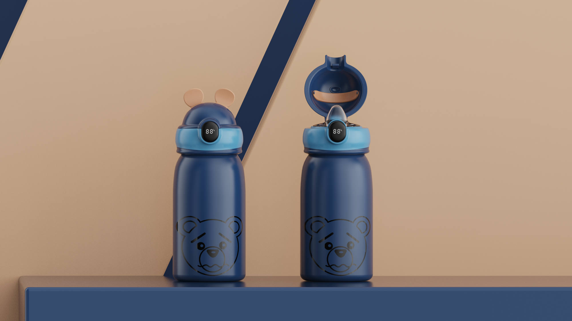 Thermos cup design，keyshot，rhino，ugnx，