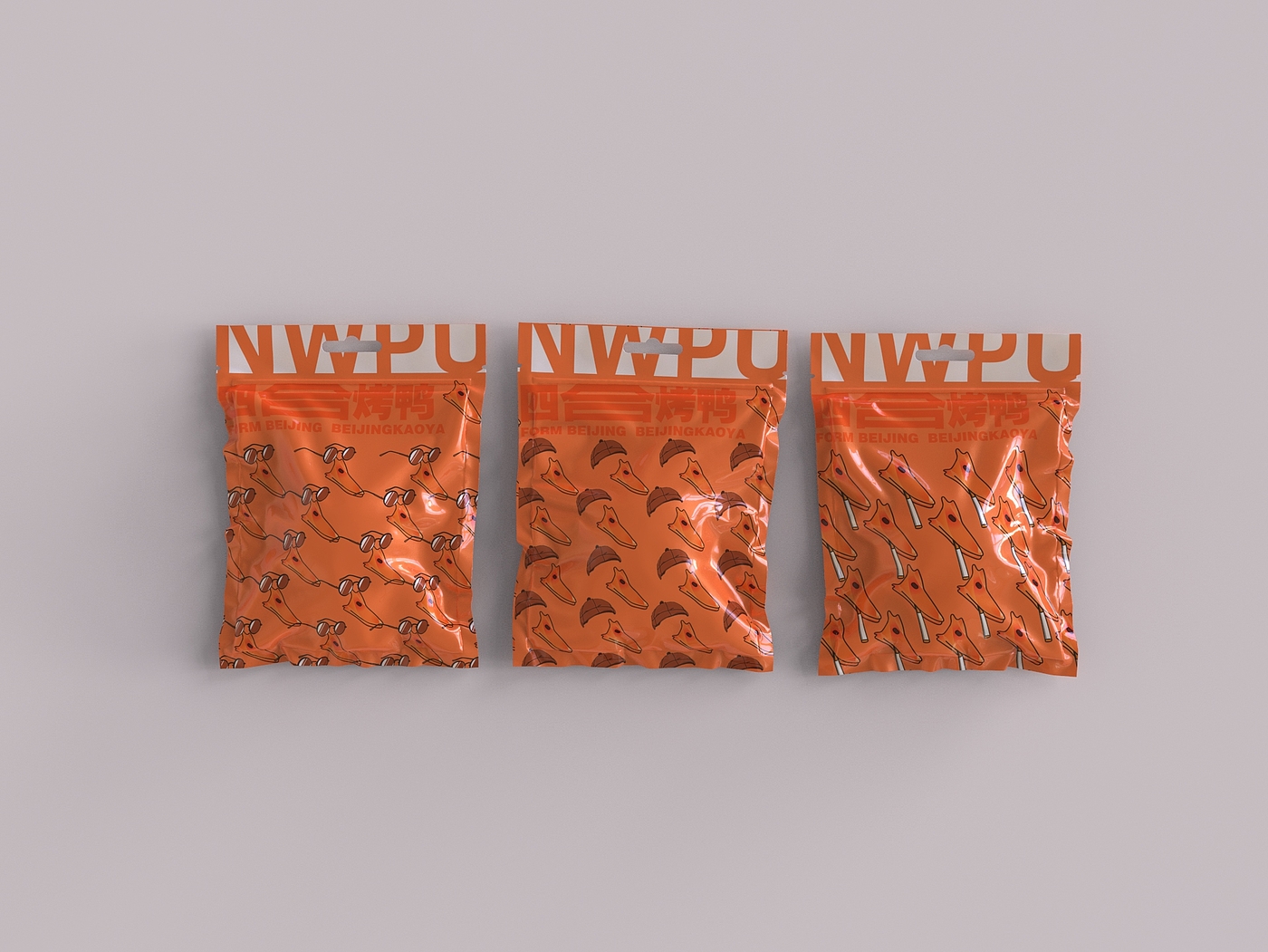 Course assignment，packing design，Graphic Artist Designer，interest，Beijing Roast Duck，