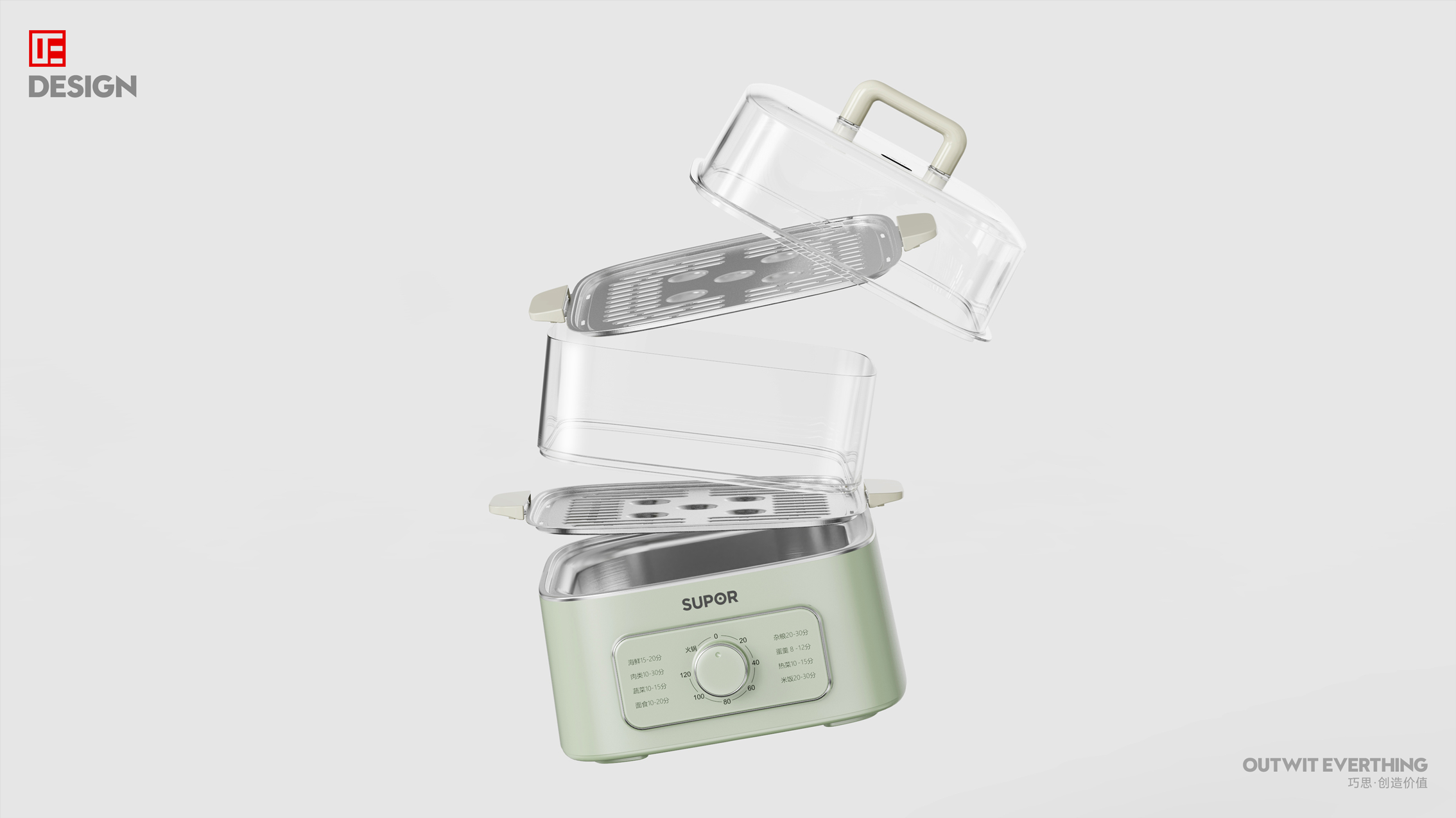 Household appliances，Electric steamer，Electric cooker，Macro wing design，SUPOR，