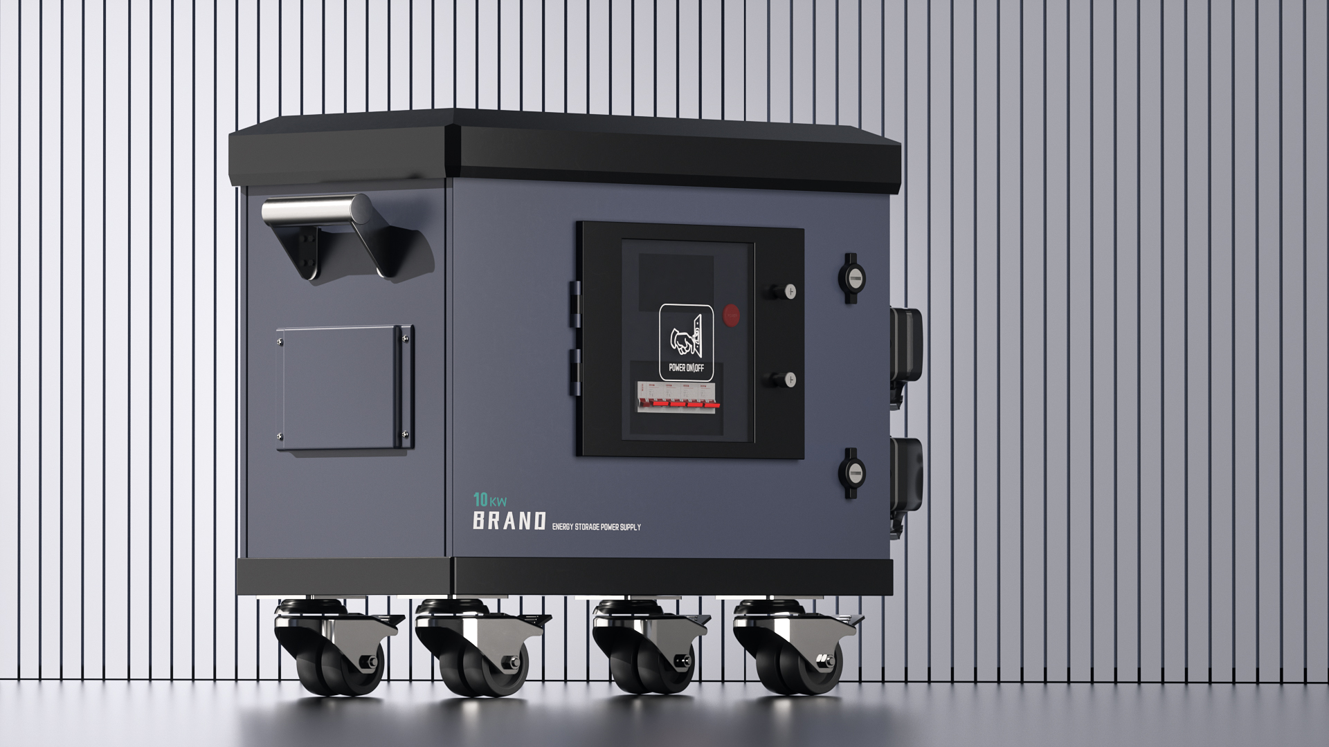 Energy storage power supply，Energy storage，Sheet metal design，Appearance design，Structural design，animation，video，industrial design，