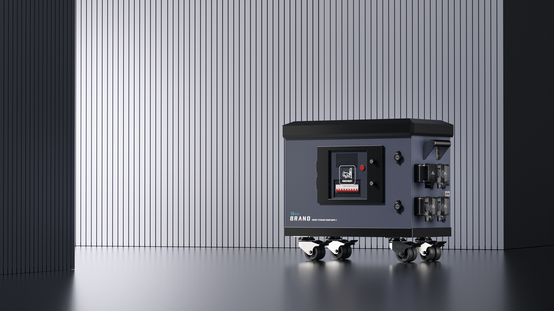 Energy storage power supply，Energy storage，Sheet metal design，Appearance design，Structural design，animation，video，industrial design，