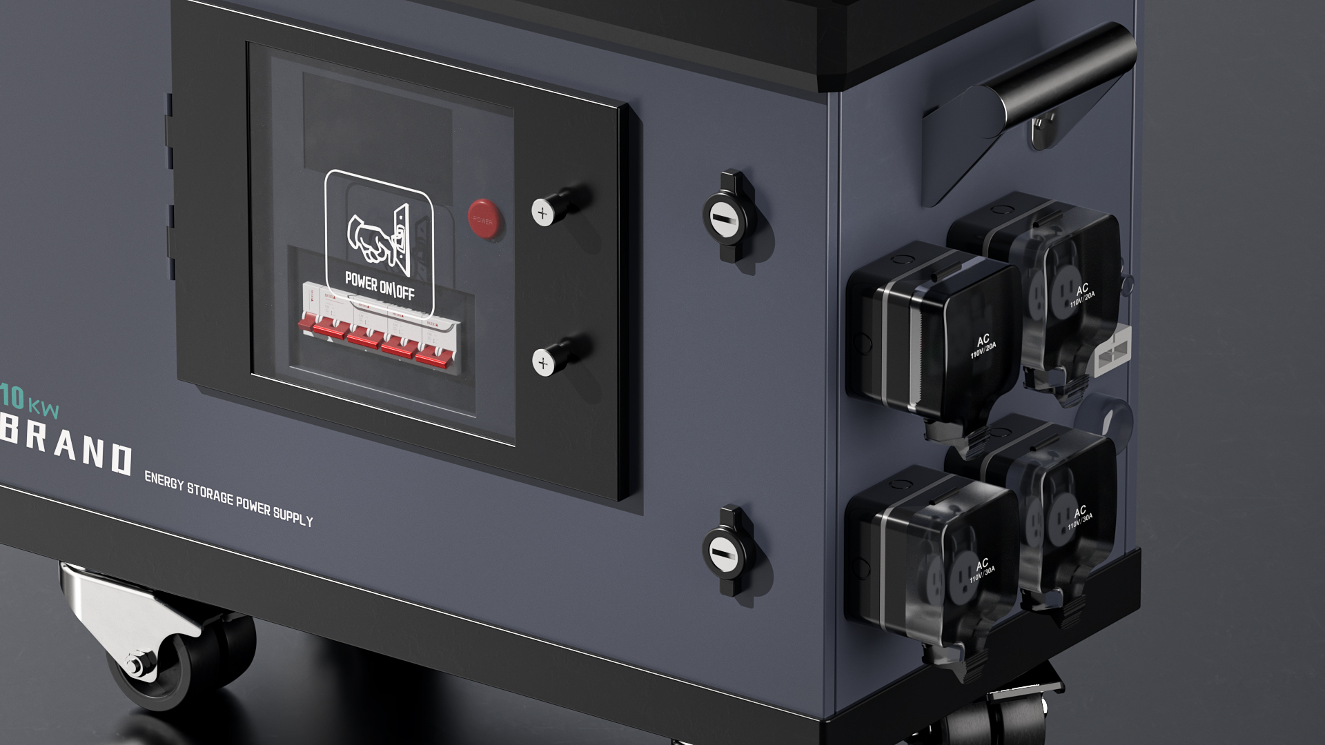 Energy storage power supply，Energy storage，Sheet metal design，Appearance design，Structural design，animation，video，industrial design，