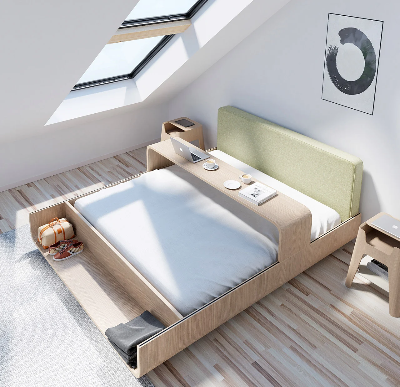 Bed，furniture，Home Furnishing，bedroom，Design，