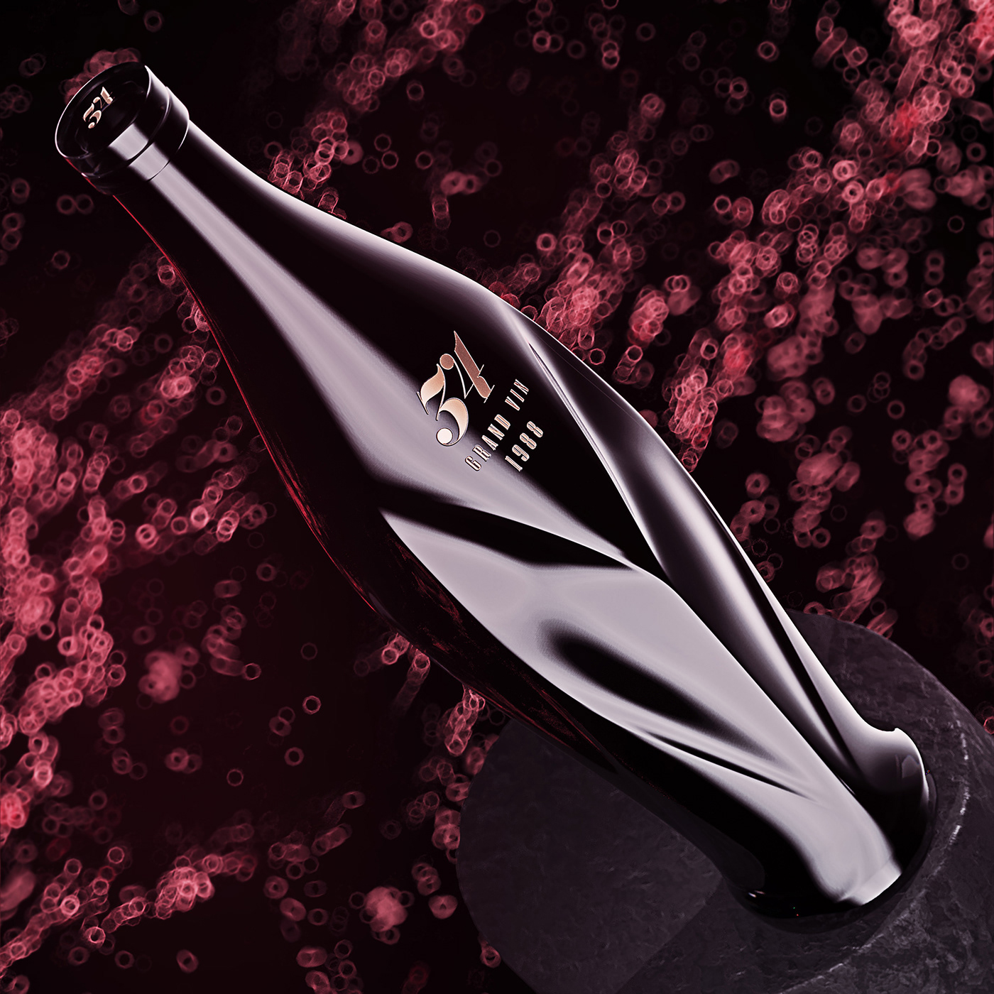 The wine bottle，High quality wine bottle，elegant，noble，