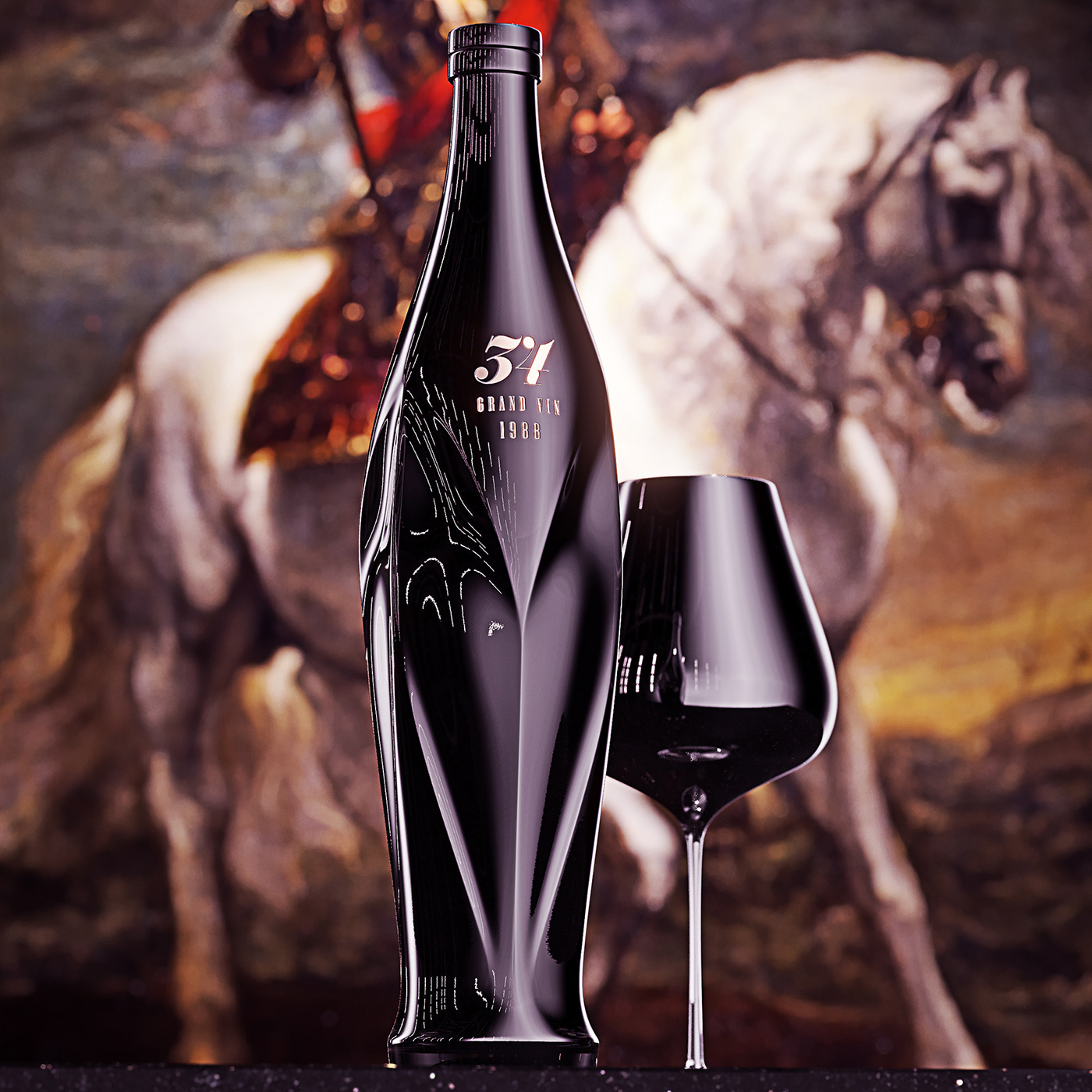 The wine bottle，High quality wine bottle，elegant，noble，