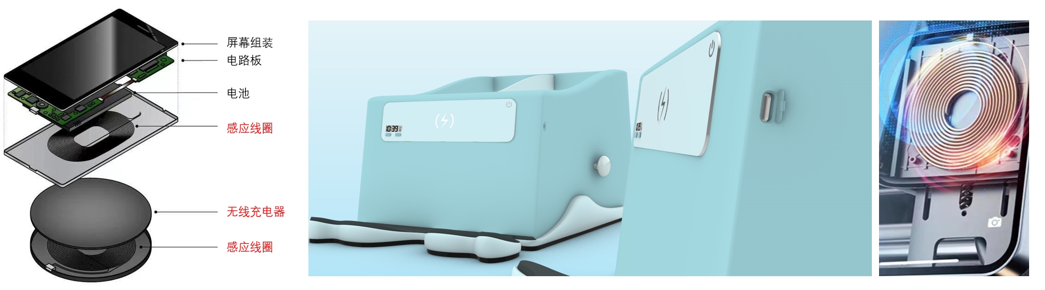 storage box，pen container，multi-function，Wireless charging，Electronic Equipment Bracket，Student products，