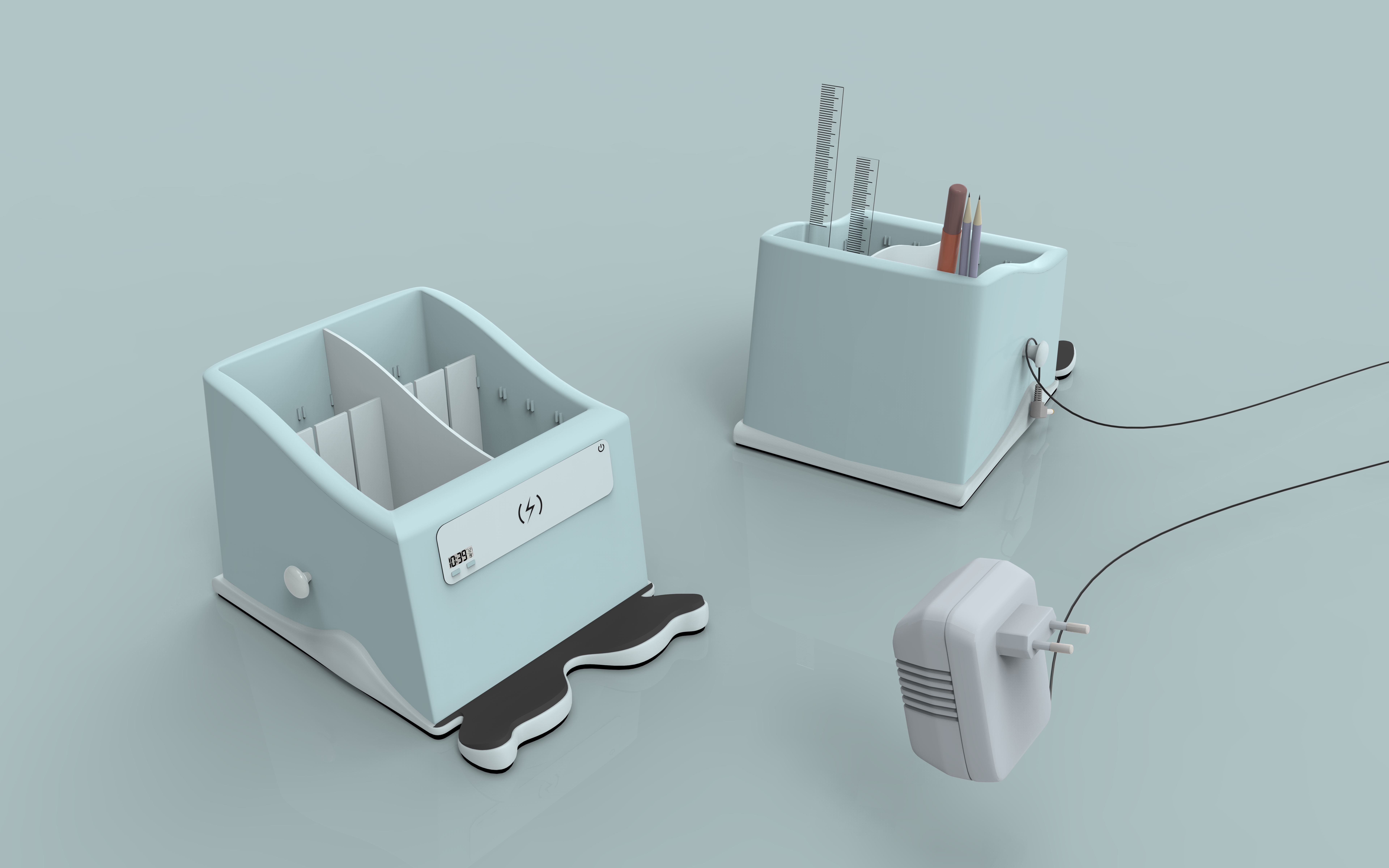 storage box，pen container，multi-function，Wireless charging，Electronic Equipment Bracket，Student products，