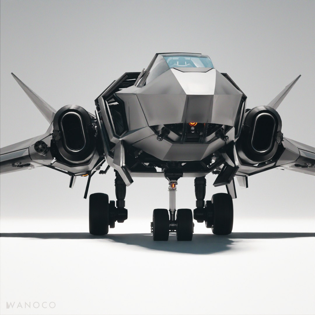 science fiction，future，Fighter，Appearance design，