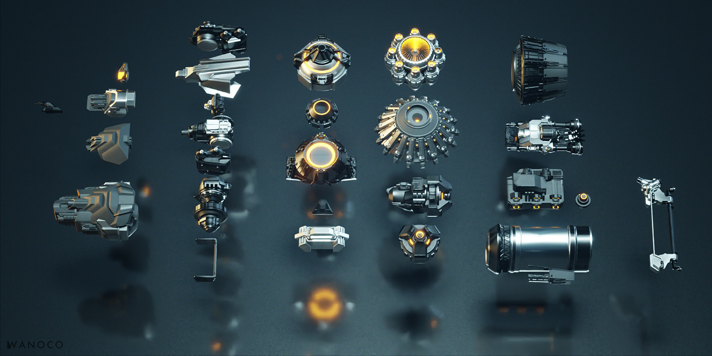 science fiction，future，Fighter，Appearance design，