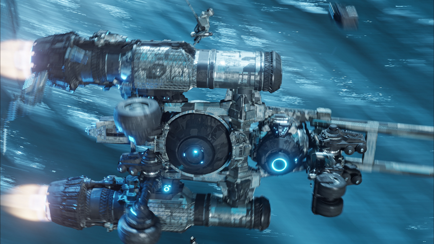 science fiction，future，Fighter，Appearance design，