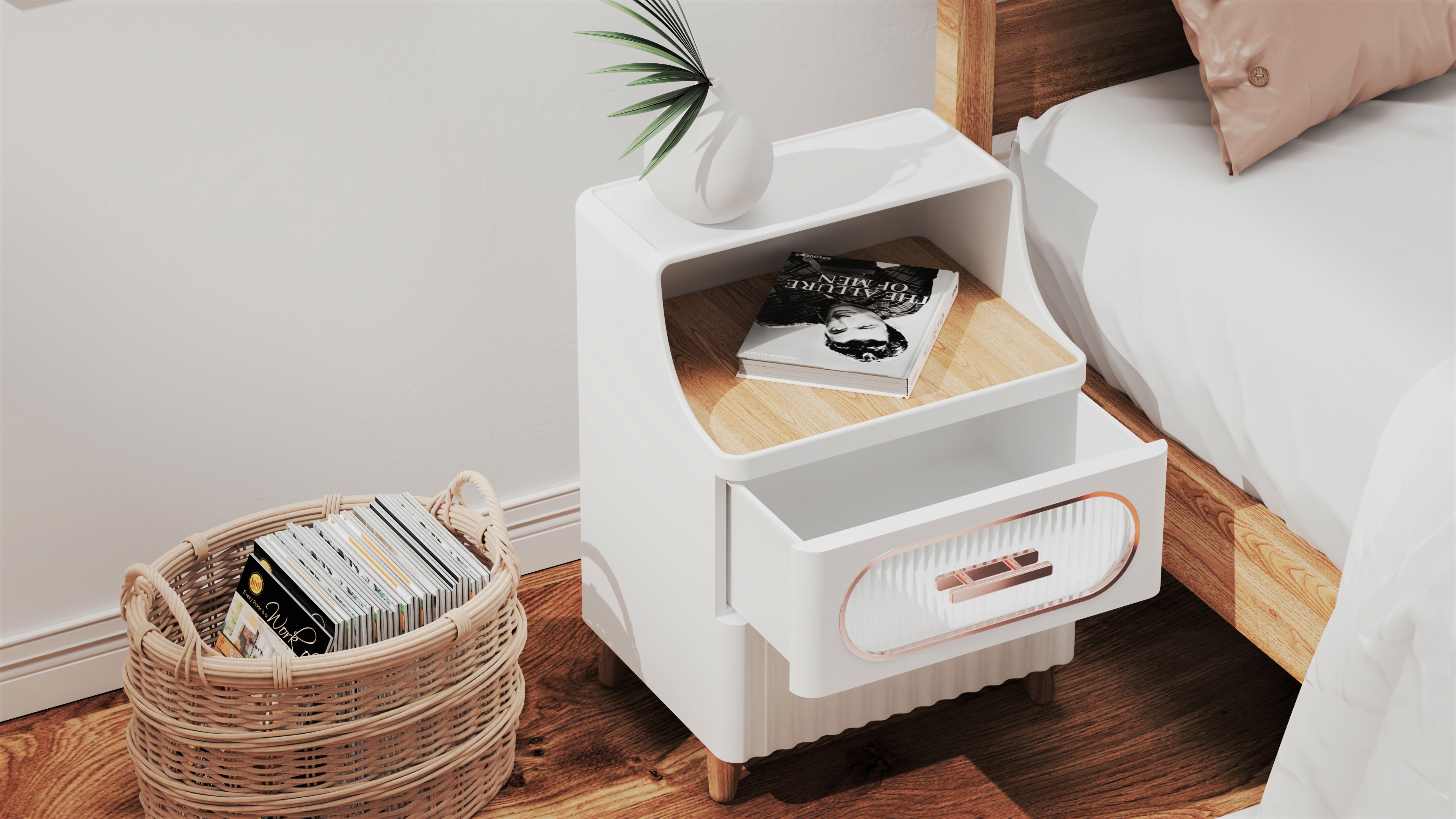 Nightstand storage，