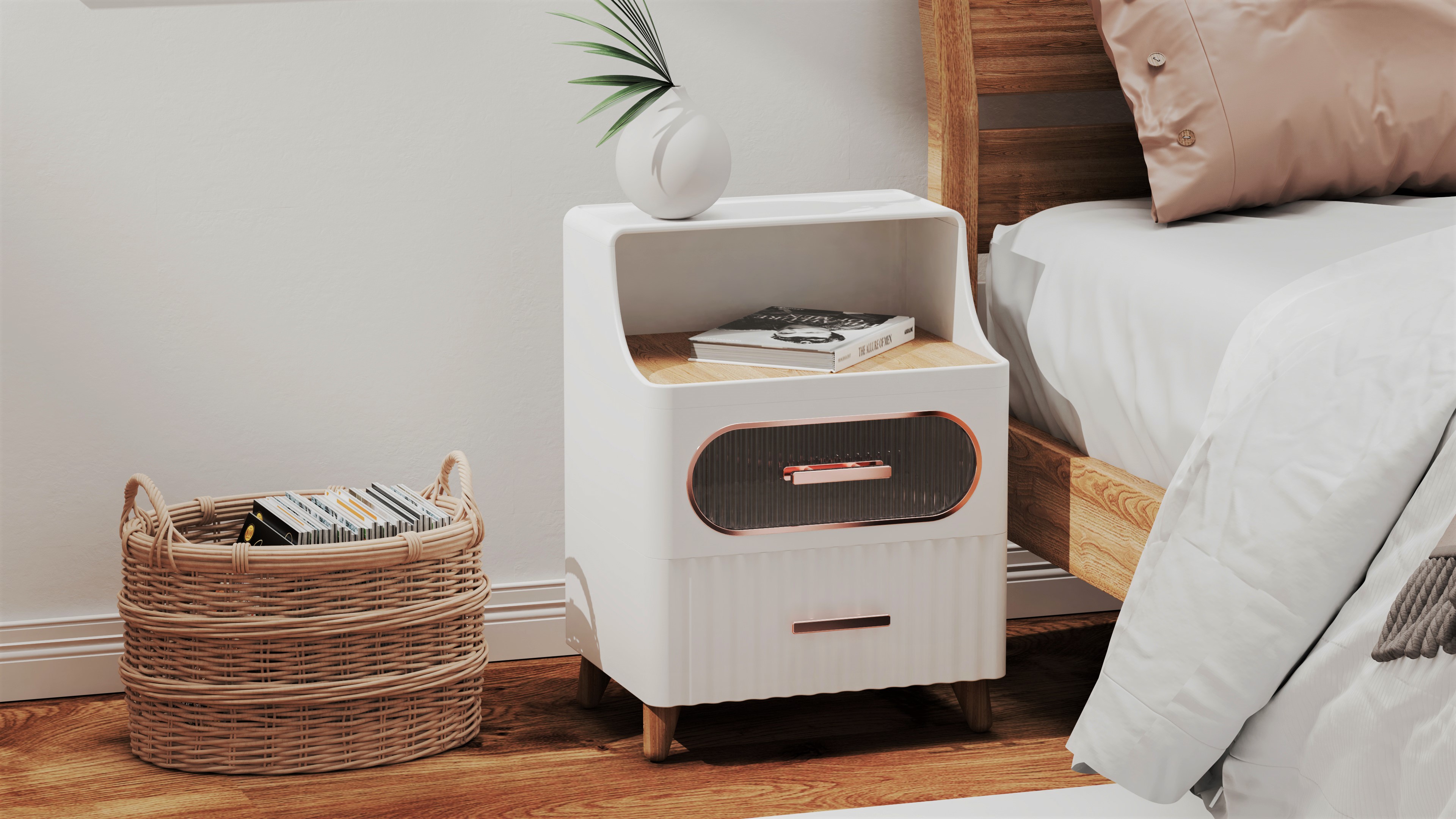 Nightstand storage，