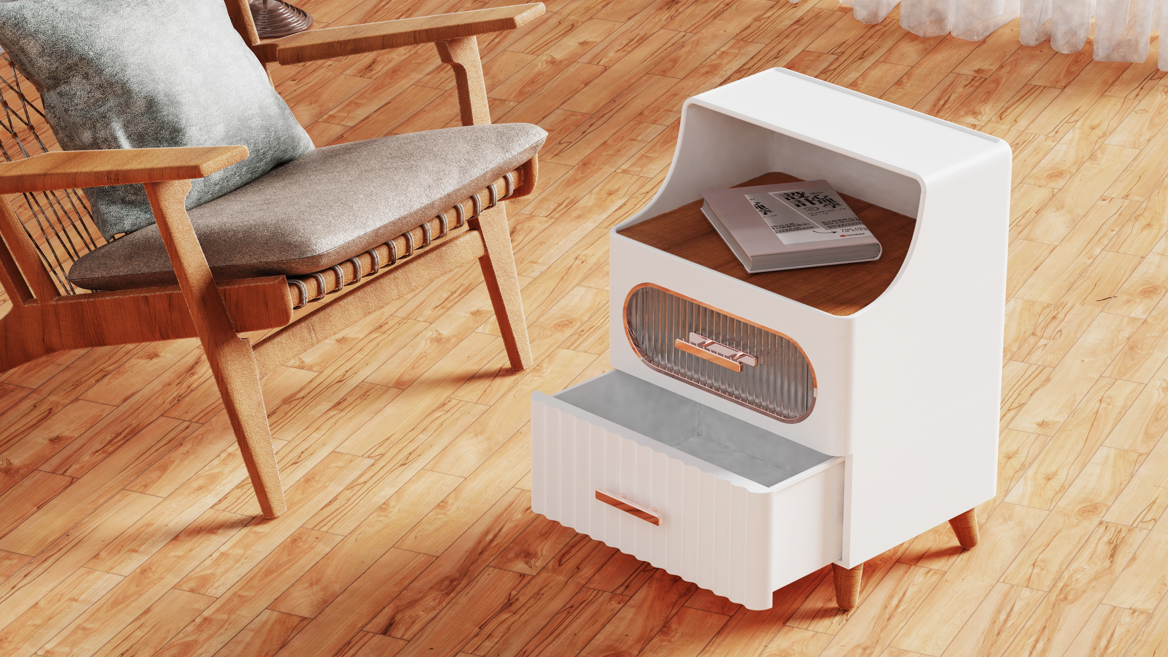 Nightstand storage，