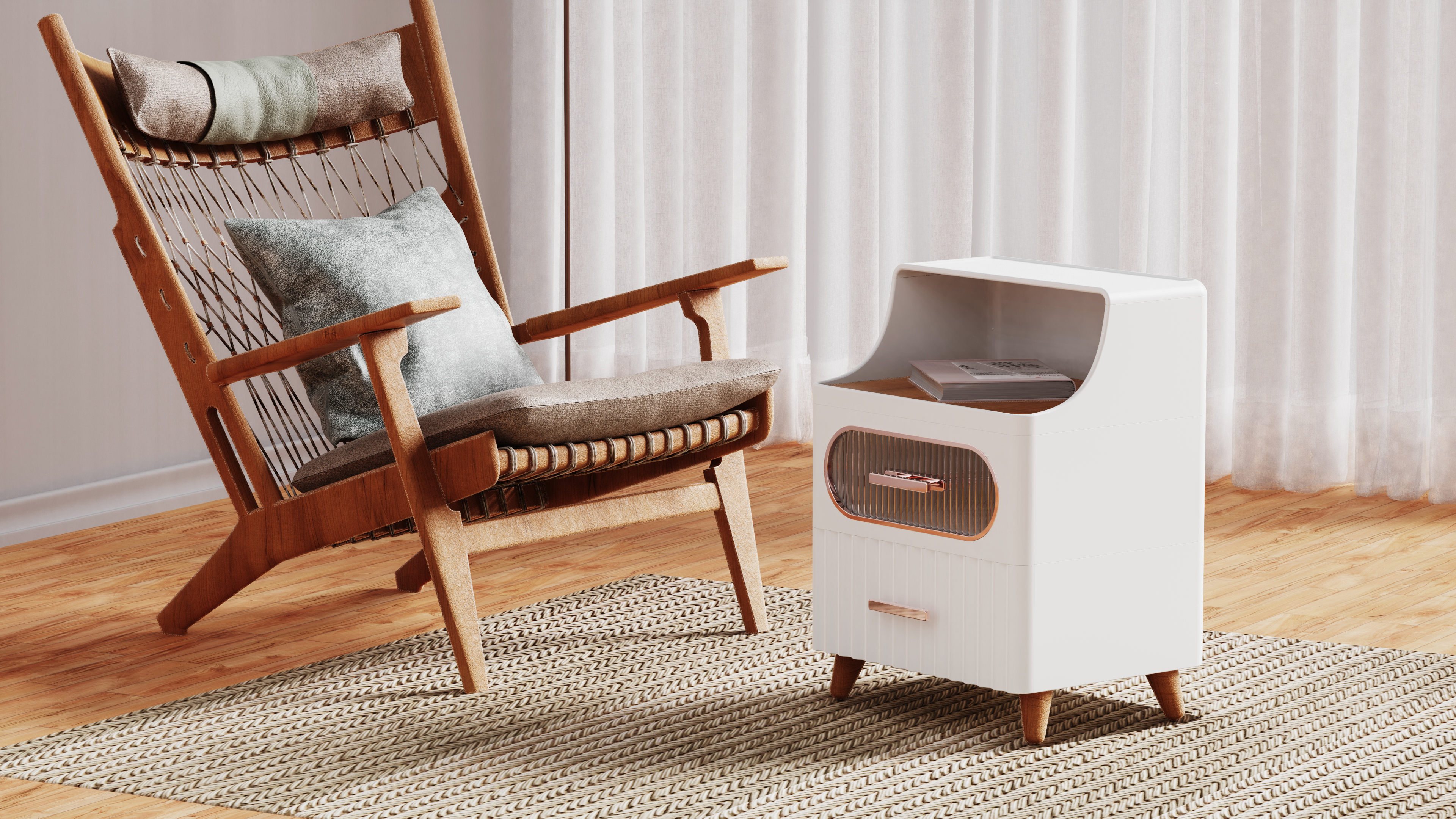 Nightstand storage，