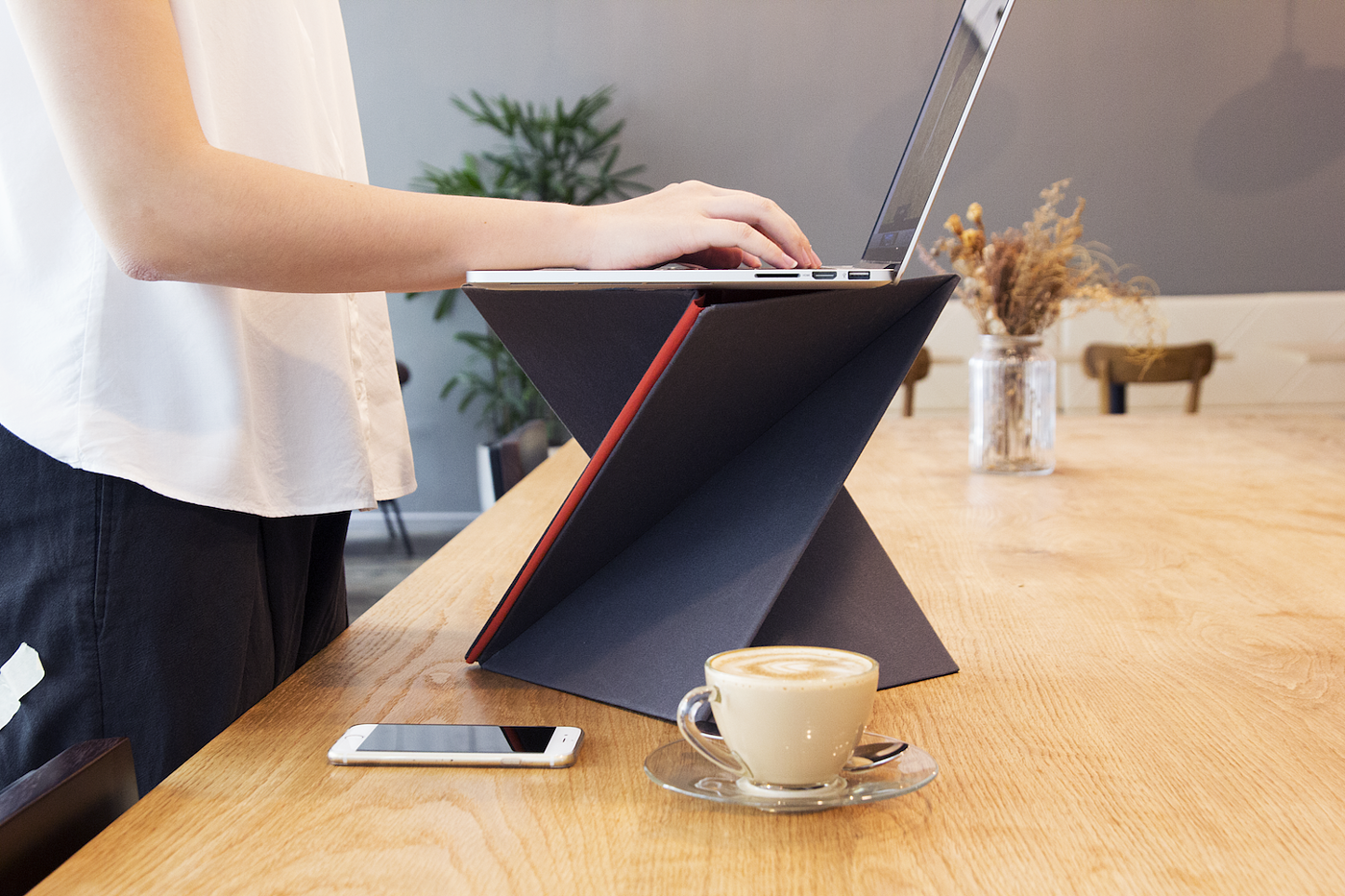 Standing Office，Folding computer desk，The computer table，Origami，Office necessities，