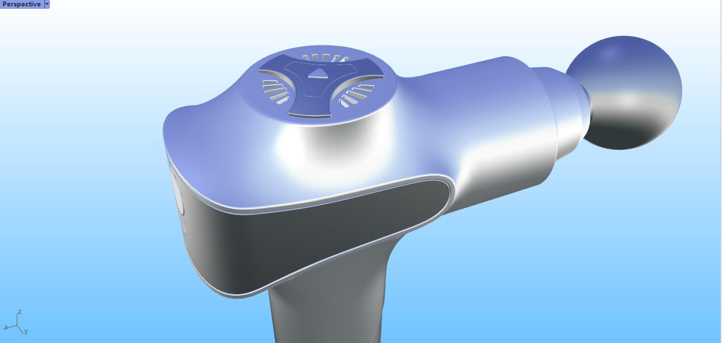 Tutorial sharing，Video tutorial，Rhinoceros modeling，Rhino modeling，industrial design，Fascia gun，household electrical appliances，