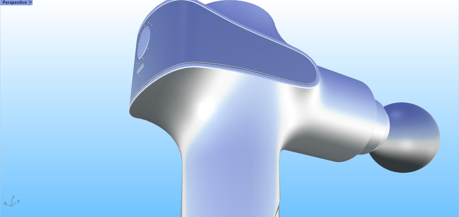 Tutorial sharing，Video tutorial，Rhinoceros modeling，Rhino modeling，industrial design，Fascia gun，household electrical appliances，